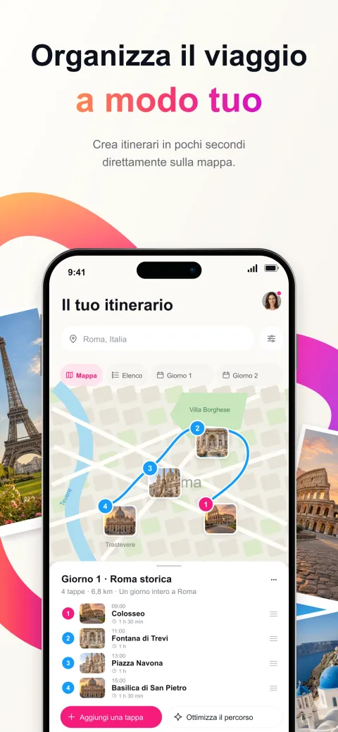 Screenshot di Pictoura sull’App Store